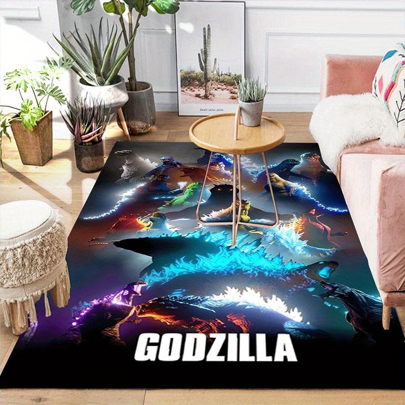 1pc Godzilla Pattern Area Rug, Anti slip Non Shedding Stain Resistant Carpet