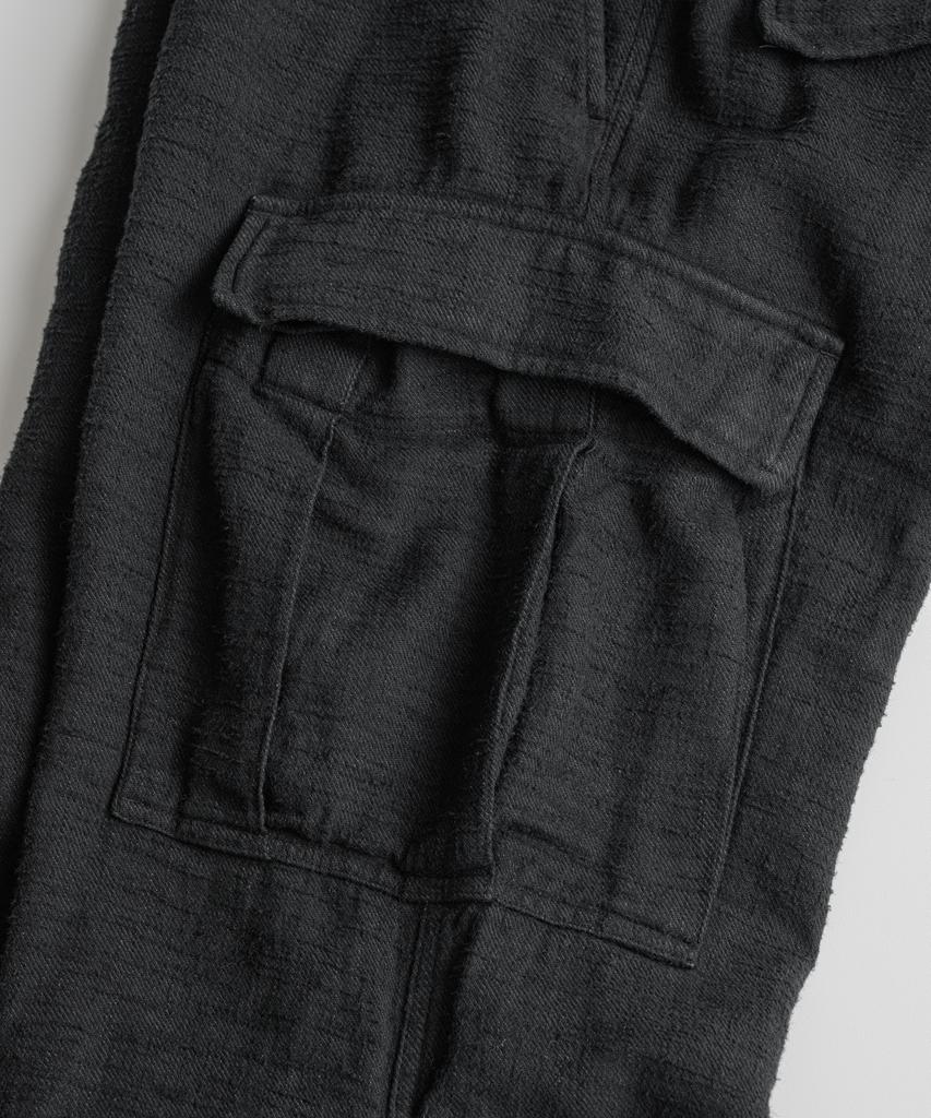 Bihebieo Dyed Slub R/C Field Pants Anthracite