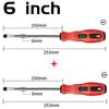 Magnetic Screwdriver Multifunctional Flat Head Cross Screwdriver Household Basic Anti Slip Manual Screw Drive Tool Screwdrivers