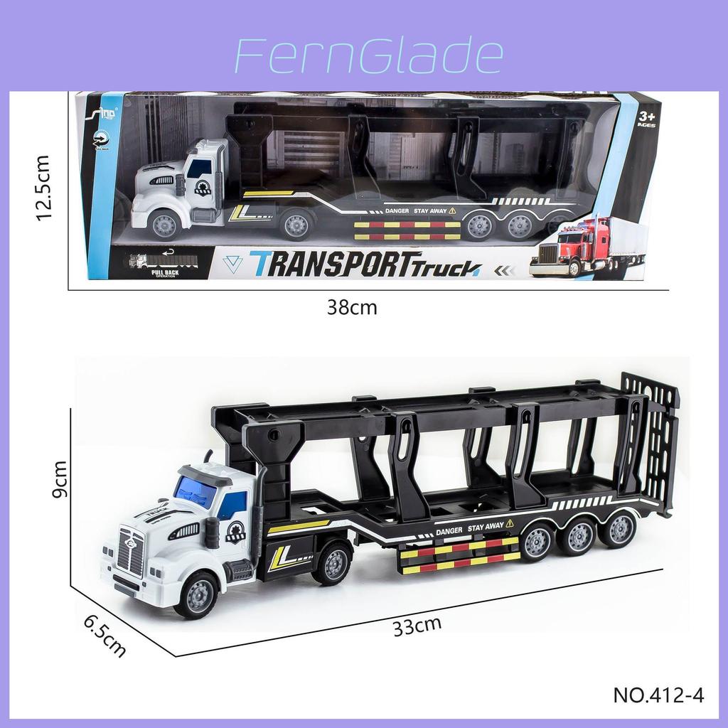 Double Decker Trailer Container Truck Engineering Vehicle Model Children Toy For Boys