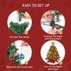 Joyfy Inch Mini Christmas Tree Lights Prelit Artificial Decorations Holly Berries Pine Cone Light Up 24 with Kid Friendly Entertaining Fun Play Safe