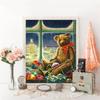 Diamond Embroidery Bear Full Square Rhinestone Kit New Arrival Diamond Painting Cartoon Mosaic Window Christmas Gift