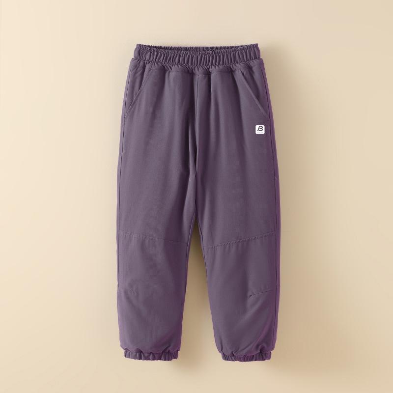 Kids' Thickened Cotton Winter Pants: Quilted Warm Sweatpants for Boys and Girls