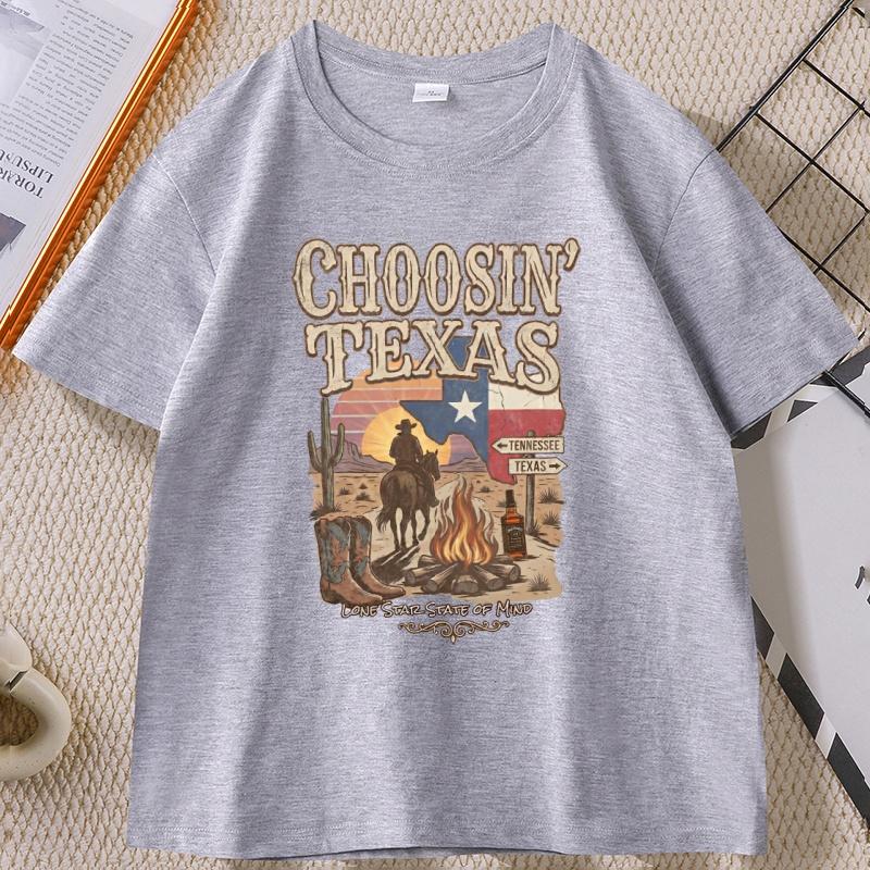 Vintage Country Music Merch Tshirt for Unisex Women Retro Western Cowboy T Shirt Soft Breathable Round Neck Tees Unisex Clothes