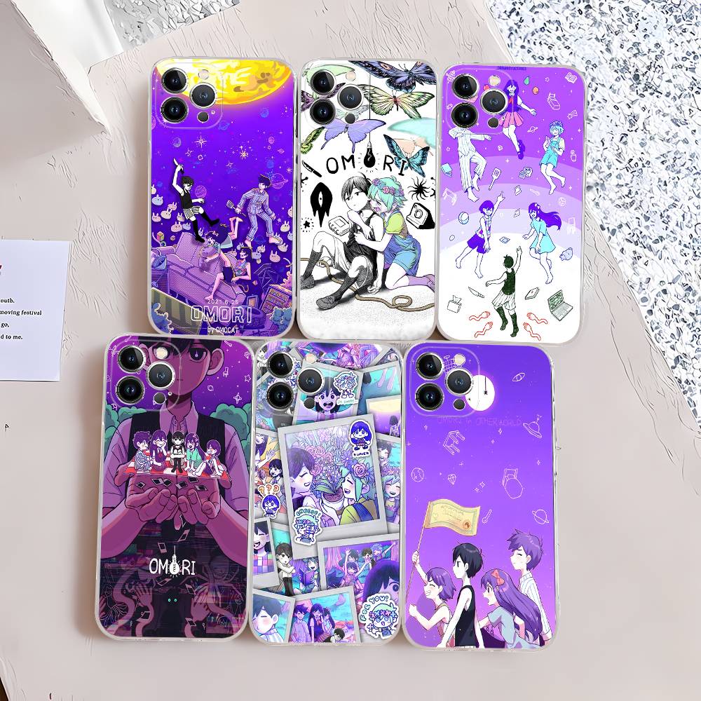 Game Omori For IPhone 17 16 15 14 13 12 11 Pro Max Plus Mini Funda For Transparent Cover