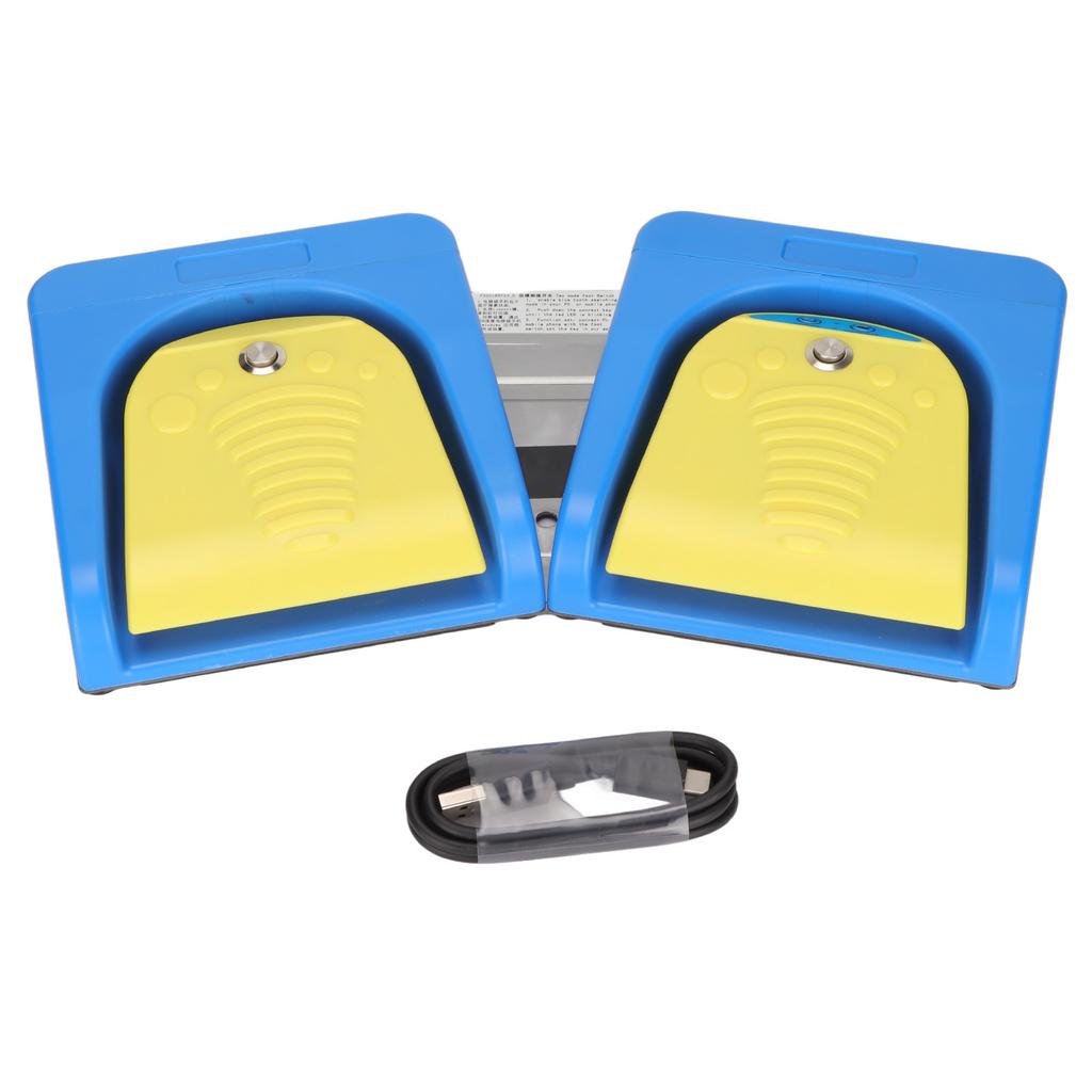 USB Foot Pedal 2 Position 4 Keys Double Switch Dual Mode Connection Programmable Computer Keyboard for Instrument