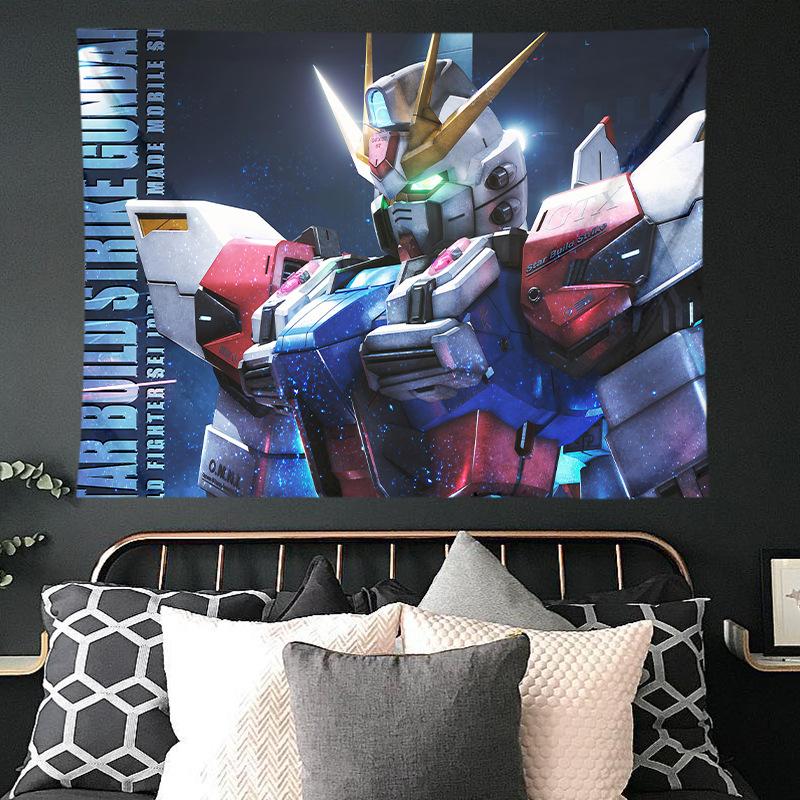 Mobile Suit Gundam Hanging Cloth Anime Background Cloth Bedroom Dormitory Decoration Cloth Wall Cloth Hanging Blanket