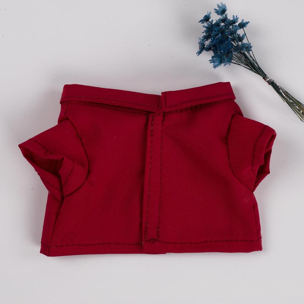 10cm/20cm Doll Cotton Color Block Blouse & Shirt Suit