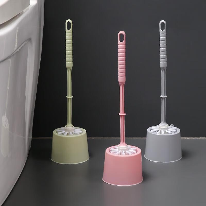 Punch-Free Wall-Mounted Toilet Brush with Base