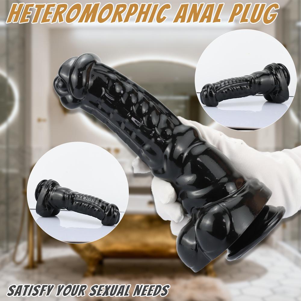 Alien Black Horse Diao: Large Thick Anal Plug Masturbator for Men and Women