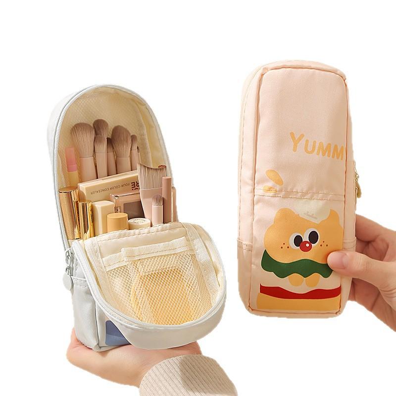 Carino Organizer Portatile per Pennelli da Trucco a Cartone Animato, Borsa Cosmetica da Viaggio di Alto Valore, Sacchetto Versatile per Articoli da Toeletta da Casa