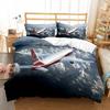 3D Bed Linen Airplane Blue Sky Printed Queen Size Bedding For Boys Kids Aircraft Duvet Cover Set Planes Home Textile De Bedding