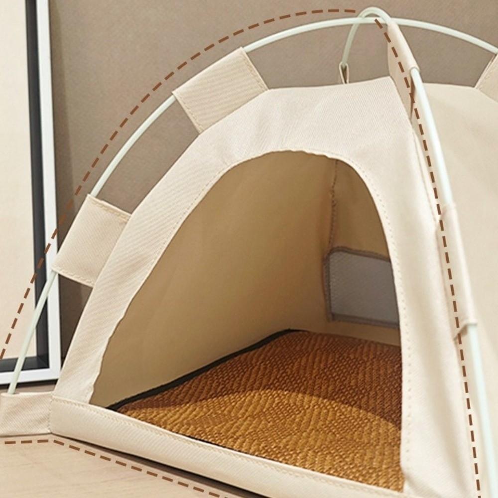 Foldable Dog House Detachable Cooling Dog Cave Cat Bed Portable Pet Tent Indoor