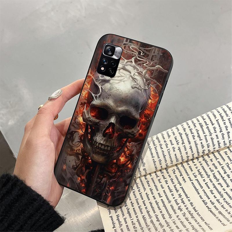Skull Art Phone Case For Xiaomi Redmi note 13 12 Pro 11S 11 10 Pro 12S Redmi 13C 10 A1 A2 A3