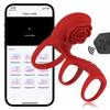 APP Wireless Remote 3 IN 1 Rose Vibrating Cock Ring Delay Ejaculation Clit Stimulator G Spot Silicone Adult Sex Toy for Couples