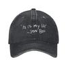 Washed Baseball Cap BBons Jovis Its Is My Life Summer Trucker Hat For Female Male Design Print Running Hippie Sun Caps
