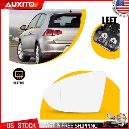 Left Side Heated Mirror Glass Fit VW Golf 2015- GTI 2015- Jetta -21