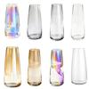 Clear Flower Vases for Table Desk Decor Modern Centerpiece Home Indoor Glass Decorative Vase for Wedding