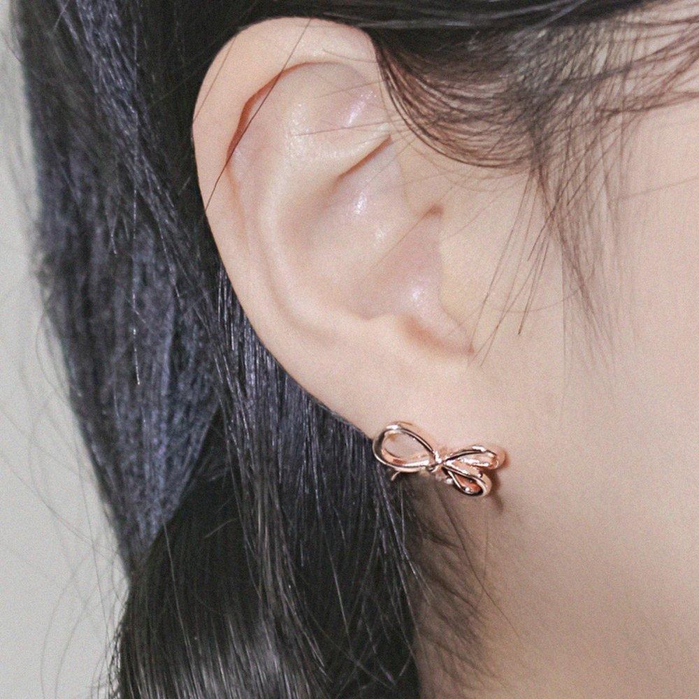 14K G.F. Artifran Ribbon Earrings Ea3121