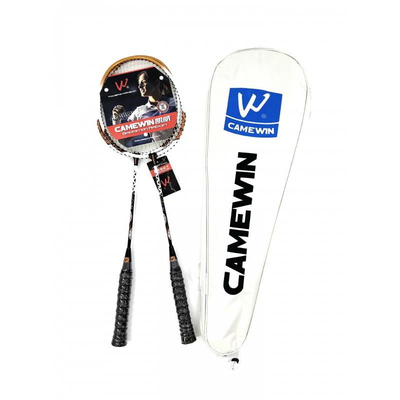 Aluminum Badminton Racket Set Beginners Lightweight Dual Racquet Kit Black White Yellow Blue G4 Grip