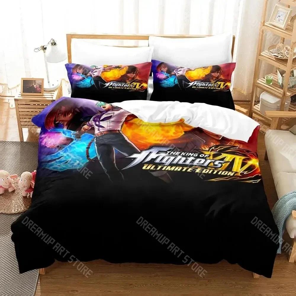 3D Print The King Of Fighter Bedding Set Boys Girls Twin Queen Size Duvet Cover Pillowcase Bed Kids Adult Home Textileextile