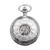 TREEWETO Men's Mechanical Skeleton Pocket Watch Roman Numeral Dial Gift Box Chain