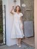Laengaenlu Sora Shirring Dress(Sora)_Cream