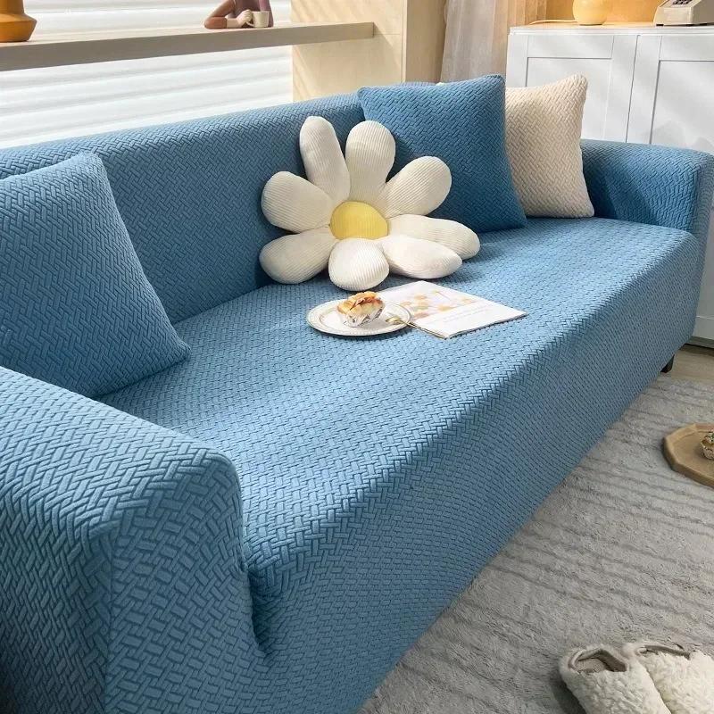 1Pc Jacquard Elastic Sofa Cover Luxury Adjustable Elastic Couch Cover For Living Room Sofa Seat Covers 1/2/3/4 Seat L Shaped