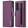 LC.IMEEKE L1 For Samsung Galaxy Z Fold3 5G Stand Case Texture PU Leather Wallet Phone Cover