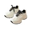 Daddy shoes women's spring and autumn new ins thick-soled leather casual sneakers
