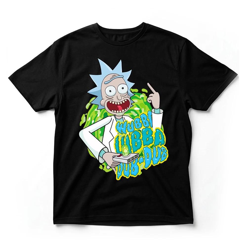 Rick And Morty Wubba Lubba Dub Dub TShirt Funny Cartoon Graphic Tee Unisex S