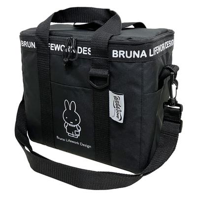 Mario Miffy DIY Insulated Soft Cooler W28 D25 H18 & Bag, Black, Size Approx. J-72645