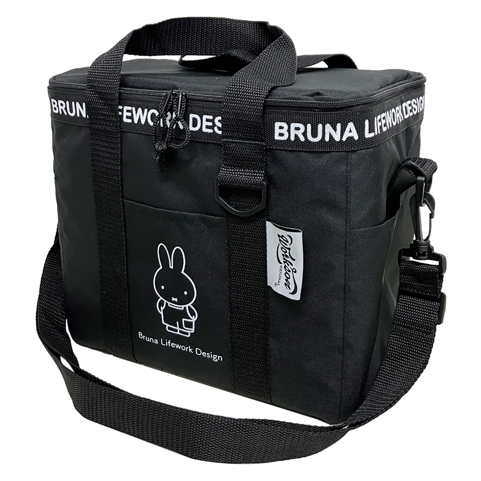 

Mario Miffy DIY Insulated Soft Cooler W28 D25 H18 & Bag, Black, Size Approx. J-72645 чёрный