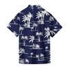 Men's Casual Loose Fit Short Sleeve Hawaiian Shirt Button Down Beach Shirt with Tropical Print Summer Top