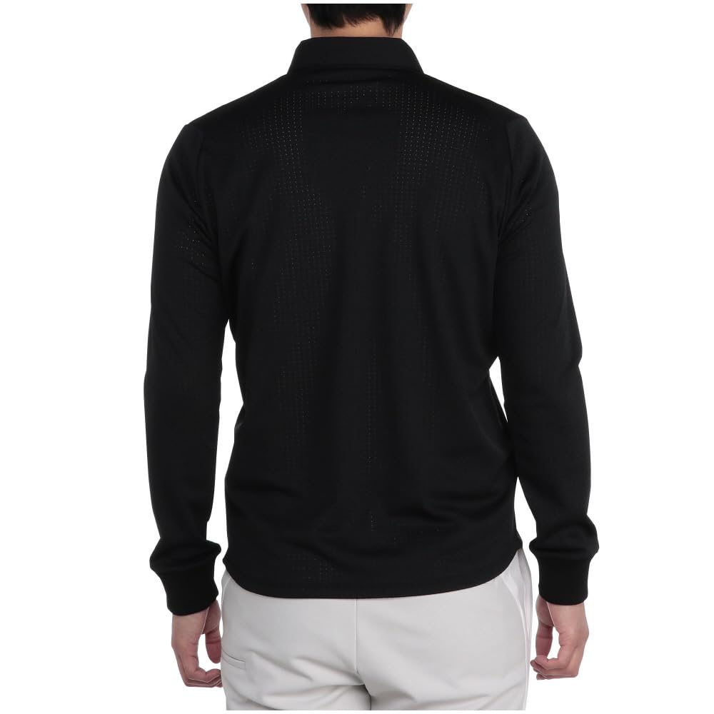 Mizuno Warm Dry Aeroflow Golf Highly Breathable and Mizuno Move Tech Black Button-Down Shirt, Warm, E2MAB502, Men's,