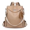 PU Rucksack Große Kapazität Handtasche Quaste Damen Multifunktionale Umhängetasche