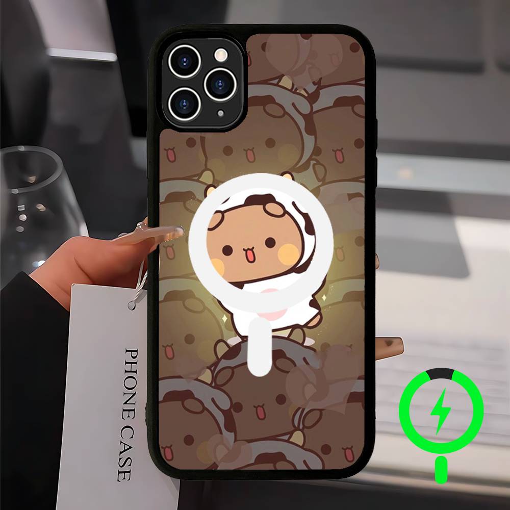 Bubu And Dudu Cute Cartoon Magnetic For Magsafe Phone Case For IPhone 17 Air 16 Pro Max 15 14 13 12 11 Protective Cover