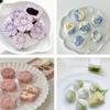 Pastry Decoration Plunger Tools Mid-Autumn Festival Mooncake Mold Hand-Pressure Cookie Stamps with Floral Sakura Patterns