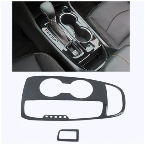 Black Titanium Gear Shift Panel Cover Trim For 2018- Chevrolet Chevy Equinox