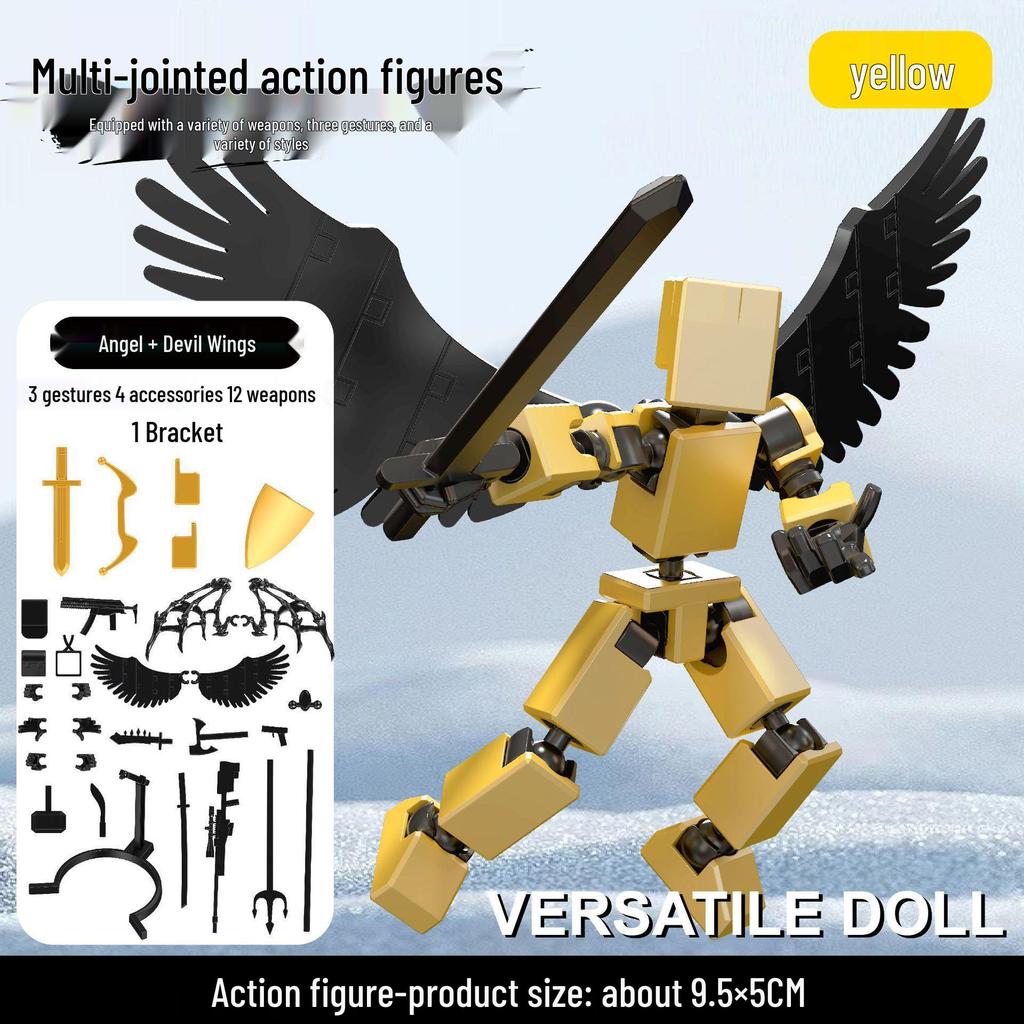 Lucky 13 Jointed 3D Printed Movable Figure - Children's Decompression Toy Ornament