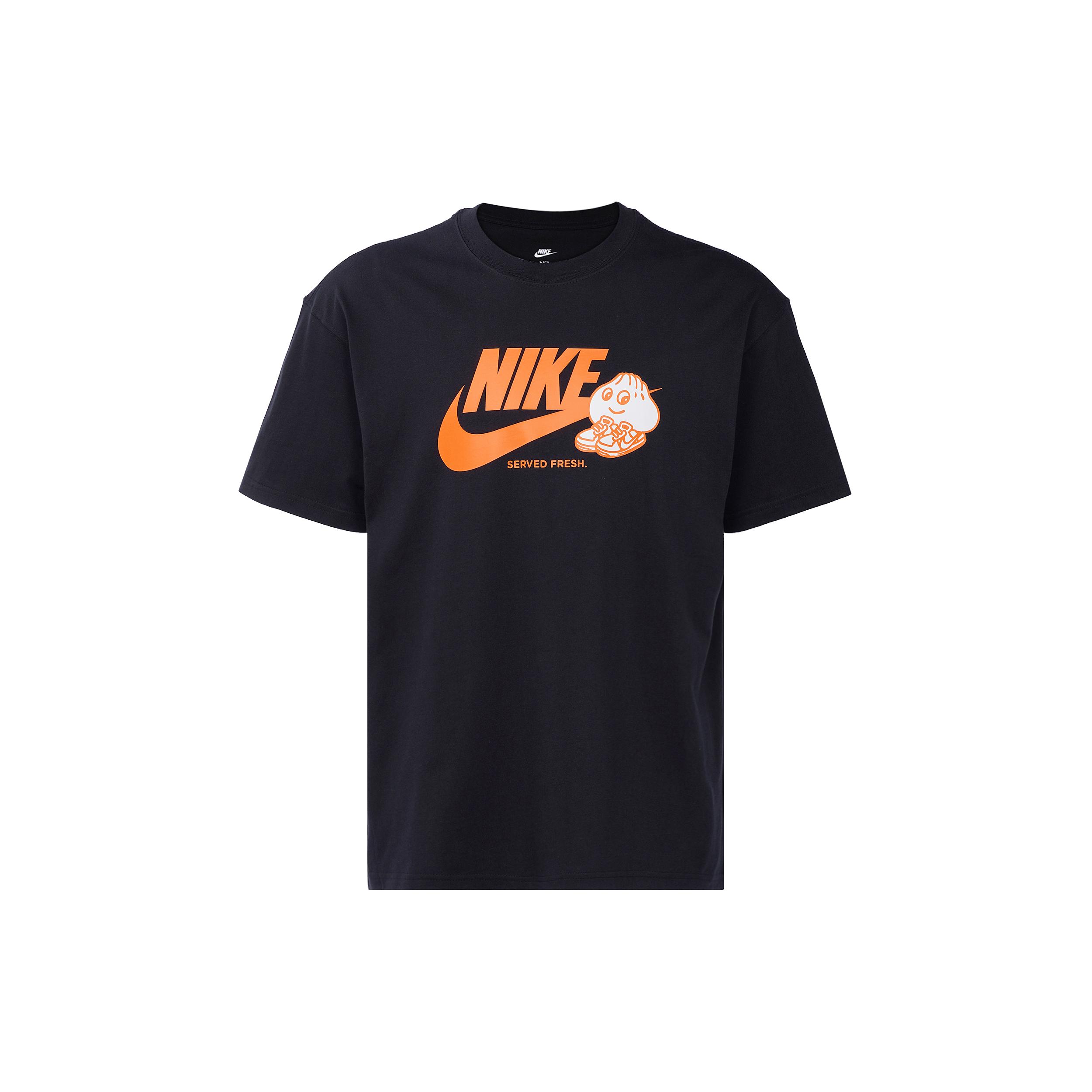 Мужские футболки Nike Max90 Черная с круглым вырезом Умеренный прямой крой FB9804-010 M