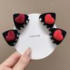 Bow Children's Hair Clip Flocking Velvet Hair Clip Sweet Cat Ear Hairpin  Travel
