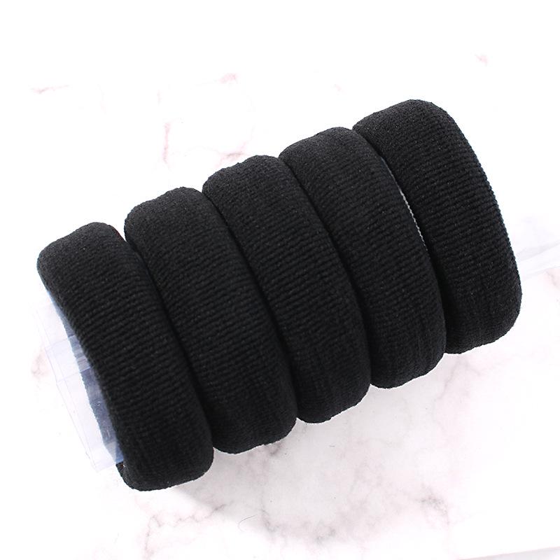Thick Wide Elastic Hair Tie for High Ponytails and Updos - Seamless, High Elasticity Hair Ring