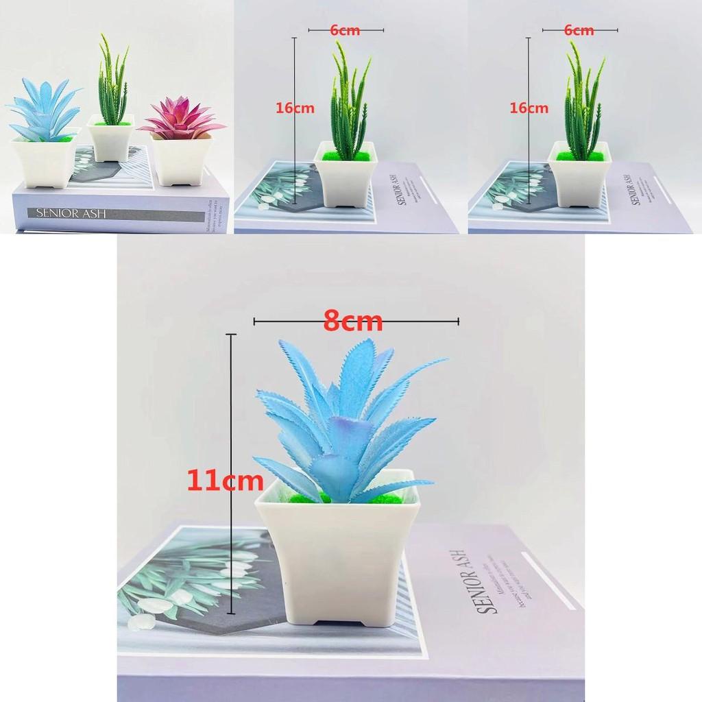 Plastic Faux Succulent Plant With Injection Mold Craft For Desktop Decor