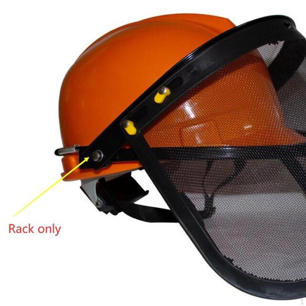 Adaptér obličejového štítu na přilbu s plným okrajem, Držák adaptéru na štít, Kovový Pevný Snadná instalace