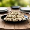 20 Creative Halloween White Pumpkins, Outdoor Garden Bonsai Decoration Filled with Pumpkin Ornaments, Home Micro Landscape Decor