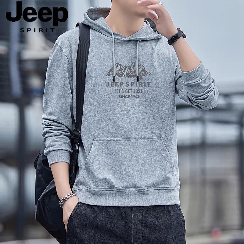 

JEEP SPIRIT Men s Hooded Pullover Sweatshirt 4XL