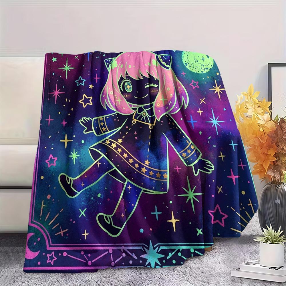 Anya Forger Print Flannel Blanket, Ultra Soft High Quality All Seasons Warm Throw, Home Decor Cozy Blanket, Perfect Christmas Gift