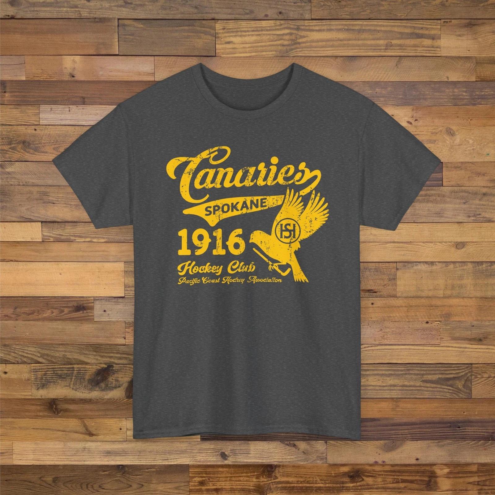 Spokane Canaries 1916 Vintage Hockey T-Shirt - Spokane Chiefs 3XL