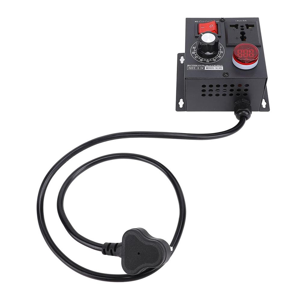 Electronic Voltage Regulator 5000W Thyristor LED Digital Display Stepless Variable Speed Controller